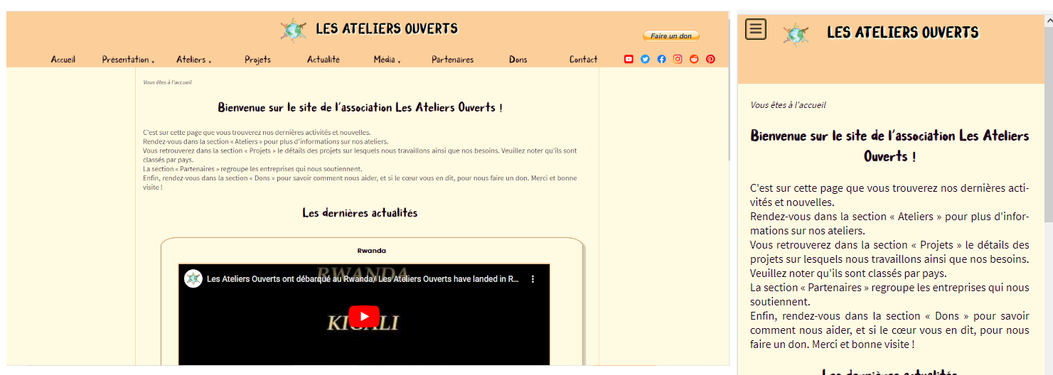 Website Les ateliers ouverts